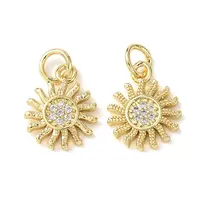 Brass Cubic Zirconia Charms