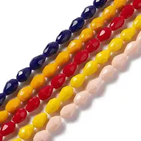 Faceted Glass Beads Strands