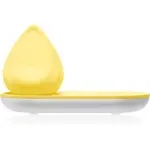 Biird Evii vibrátor s nabíjacím stojanom Yellow 7 cm