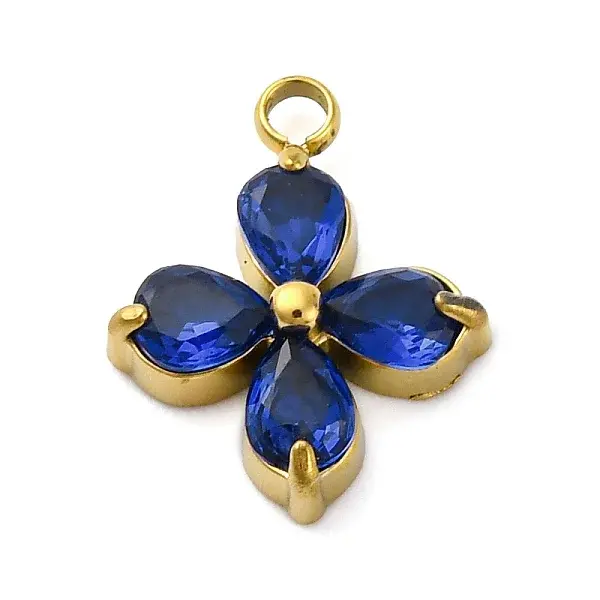 304 Stainless Steel Micro Pave Cubic Zirconia Pendants