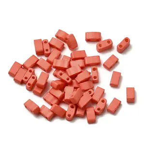 2-Hole Baking Paint Glass Seed Beads