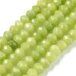 Dyed Natural Malaysia Jade Rondelle Beads Strands