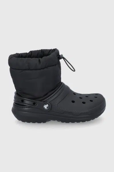 Snehule Crocs Classic Lined Neo Puff Boot čierna farba, 206630