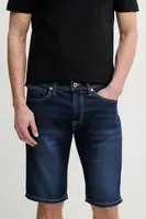 Rifľové krátke nohavice Pepe Jeans SLIM GYMDIGO SHORT TRACK