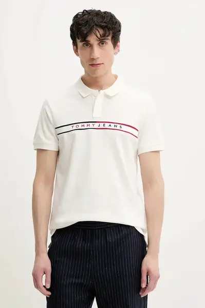 Tommy Jeans Bavlnené polo tričko Tommy Jeans
