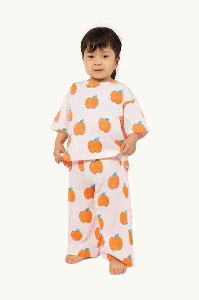 Detské bavlnené nohavičky Tinycottons APPLES BABY PANT