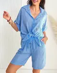 Resti Cotton and linen women's shirt set