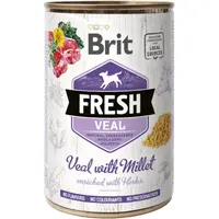 Brit Fresh Dog konzerva Veal with Millet 400 g | Konzerva pro psy