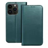 flipové pouzdro Smart Magneto pro Apple Iphone 16 Pro Max, tamvě zelená