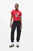 Tepláky Karl Lagerfeld IKON dámské, černá barva, A4W10099