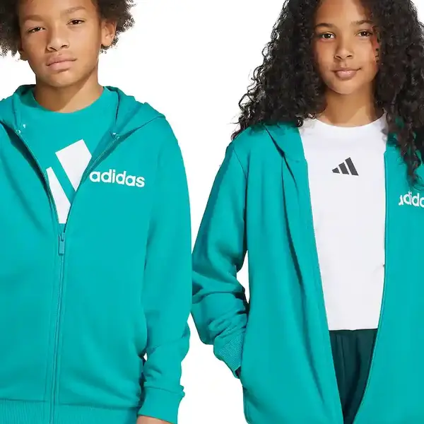 Dětská tepláková souprava adidas zelená barva, JN2427