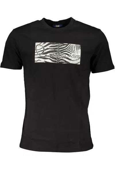 CAVALLI CLASS MEN'S SHORT SLEEVE T-SHIRT BLACK