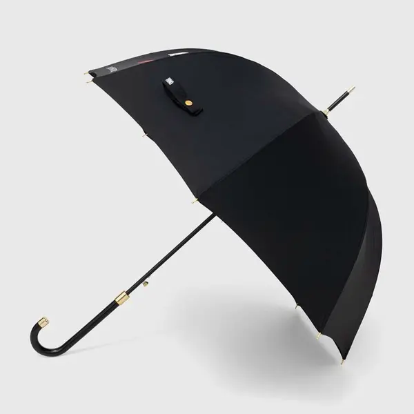 Deštník Moschino černá barva, 8956 63AUTOA