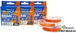 Intech first splétaná šňůra braided line braid x4 orange 150 m - 0,26 mm 15 kg