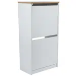 Carryhome VYKLÁPĚCÍ BOTNÍK, přírodní barvy, bílá, kaučukové dřevo, 49/93/28 cm