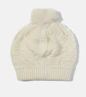 Gemre Women's Ecru Hat with Pom Pom Isis