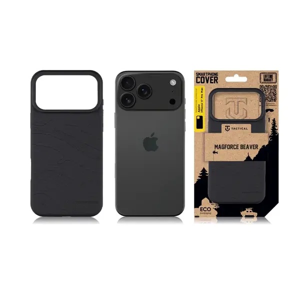 Zadní kryt Tactical MagForce Beaver pro Apple iPhone 17 Pro Max, asphalt