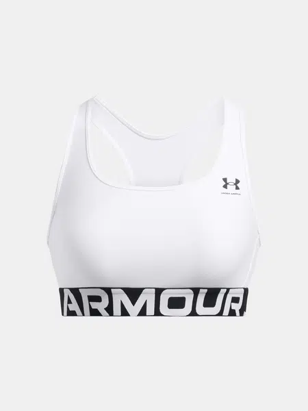 Women's bra Under Armour UA HG Mid Branded-WHT - Women's