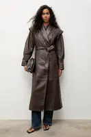 Kožený kabát Answear.LAB