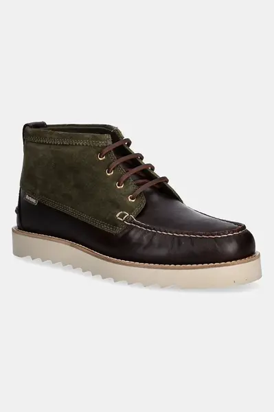 Barbour Kožené vysoké topánky Barbour Hadston