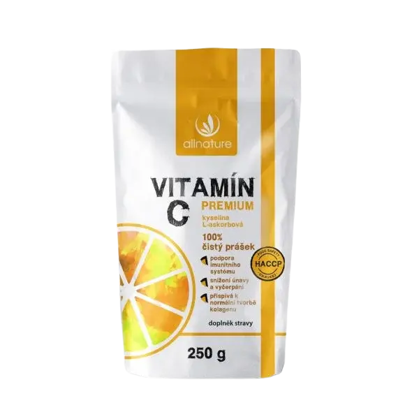 ALLNATURE Vitamín C prášok Premium 250 g