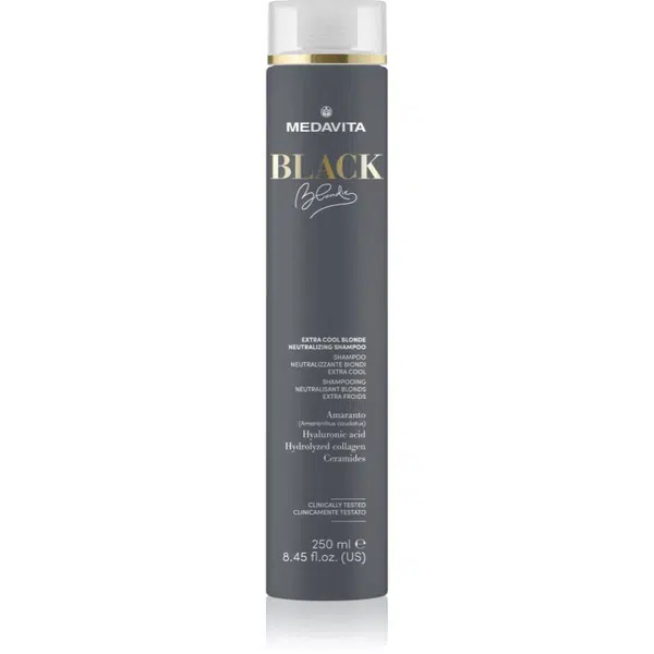 Medavita Black Blondie Extra Cool Blonde šampón neutralizujúci žlté tóny na vlasy 250 ml