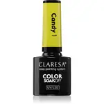Claresa SoakOff UV/LED Color Candy gélový lak na nechty odtieň 1 5 g