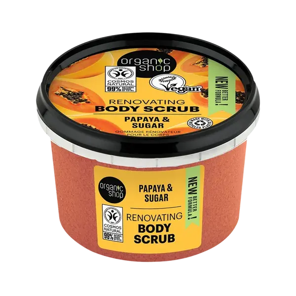 ORGANIC SHOP Renovujúci telový peeling Papája a cukor 250 ml