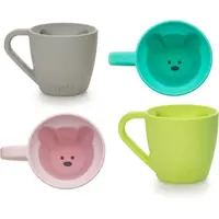 Melii Silicone Bear Mug hrnček Blue & Mint 2x145 ml