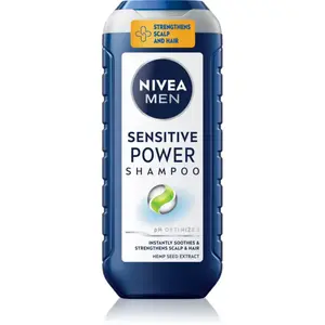 NIVEA MEN Sensitive Power posilňujúci šampón pre citlivú vlasovú pokožku 250 ml