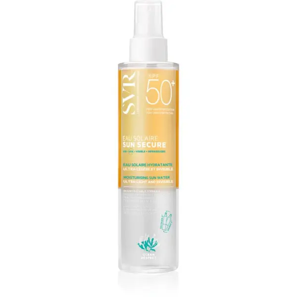 SVR Sun Secure Moisturising Sun Water hydratačný sprej na opaľovanie SPF 50+ 200 ml