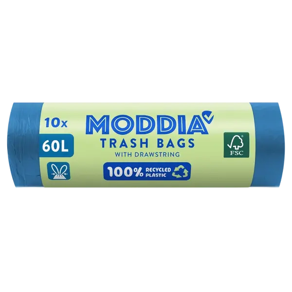 MODDIA Odpadkové vrecia so zaťahovacou páskou 10 x 60 l