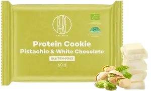 BRAINMAX Protein Cookie - Pistácie & Biela čokoláda 60 g