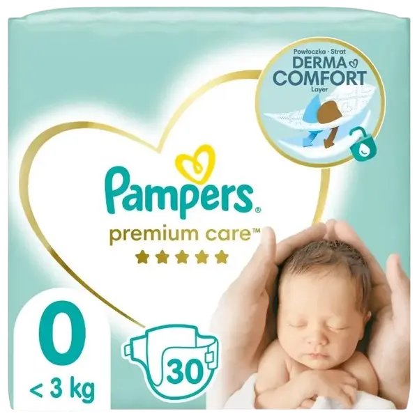 PAMPERS Premium Care S0 <3kg 30 ks