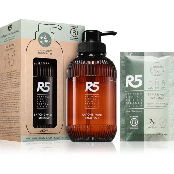R5 Sapone Mani tekuté mydlo + náhradná náplň