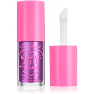 Too Faced Kissing Jelly Lip Oil Gloss olejový lesk na pery pre intenzívnu hydratáciu odtieň Birthday Kiss 4.5 ml