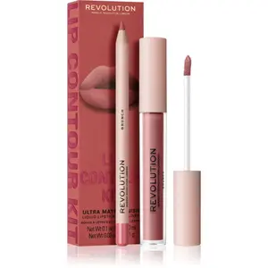 Revolution Lip Contour Kit sada na pery odtieň Brunch 2 ks