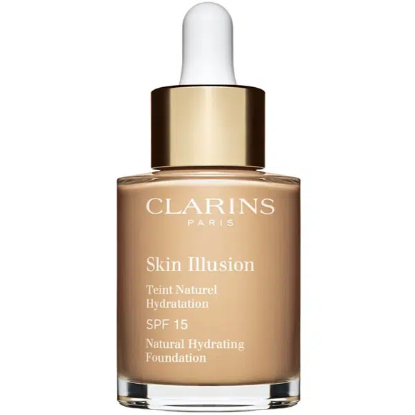 Clarins Skin Illusion Natural Hydrating Foundation rozjasňujúci hydratačný make-up SPF 15 odtieň 106N Vanilla 30 ml