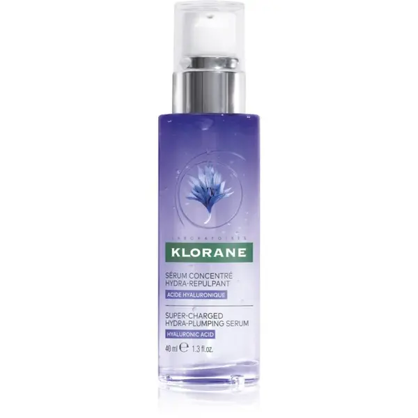 Klorane Cornflower Super-Charged Hydra-Plumping Serum aktívne sérum pre rozjasnenie a vyhladenie pleti 40 ml