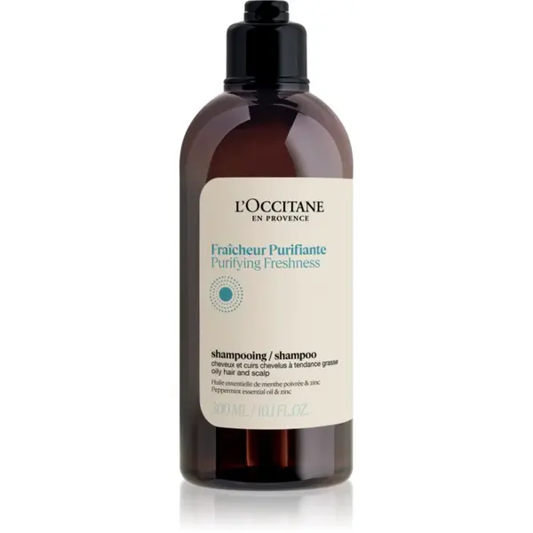 L’Occitane Purifying Freshness Shampoo čistiaci šampón pre normálne až mastné vlasy 300 ml