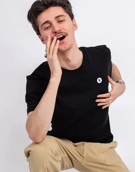 Freshlabels Dot Tee Uni Black S