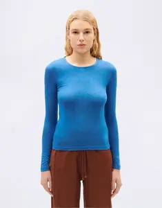 Thinking MU Blue Brisa Cachemire Top BLUE M