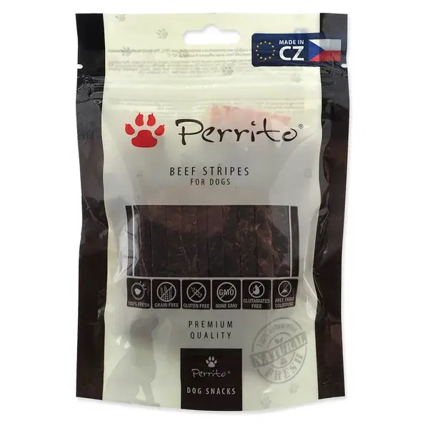 PERRITO Beef stripes pochúťka pre psov 100 g