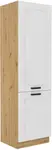 Vysoká skříňka pro vestavnou lednici Luna 60 LO-210 2F Barva korpusu: Dub artisan, Barva dvířek: Bílá