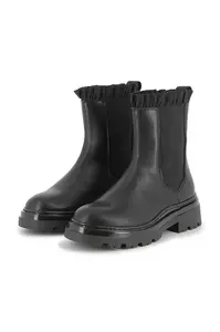 Dětské kožené kotníkové boty Karl Lagerfeld