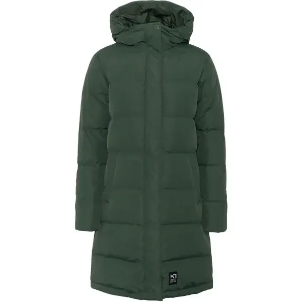 KARI TRAA KYTE Dámska páperová parka, tmavo zelená, veľkosť