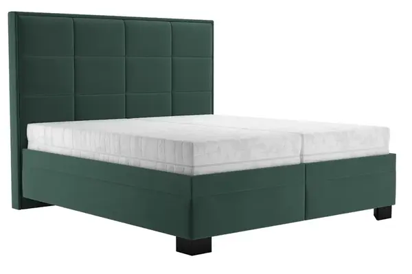 Postel Sabrina Matrace: Matrace Ivana de Luxe, látka: Tiffany 10 Dark Green