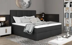 Boxspring Glossy Rozměr: 145 x 210 cm, látka: Monolith 97