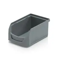 5 ks - Plastový zásobník 160x104x75 - sivá