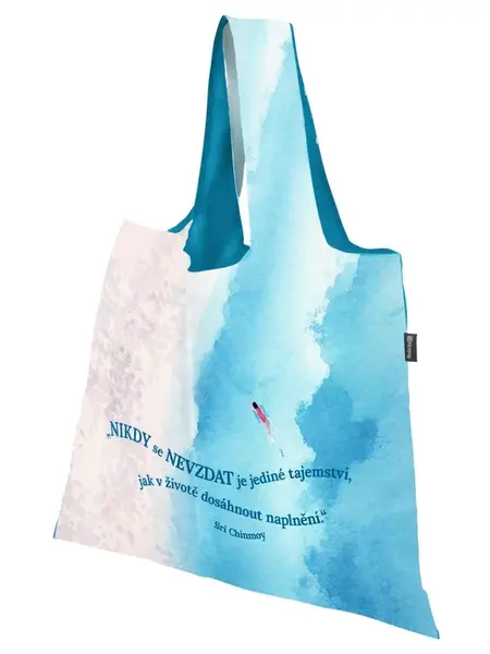 Nákupní skládací taška Nikdy se nevzdat